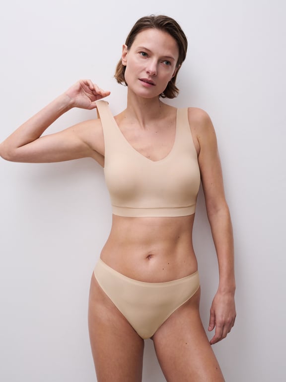 SoftStretch Padded V-Neck Bra Nude Blush - 0