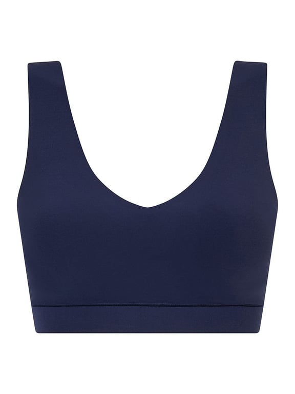 Softstretch Padded V-Neck Bra Top Marine Blue - 1