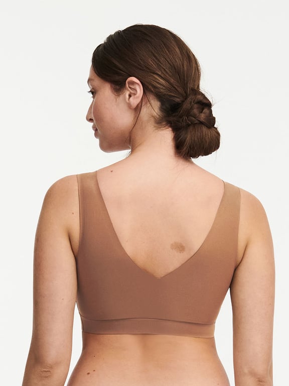 Chantelle | SoftStretch - SoftStretch Padded V-Neck Bra Cocoa Brown - 2