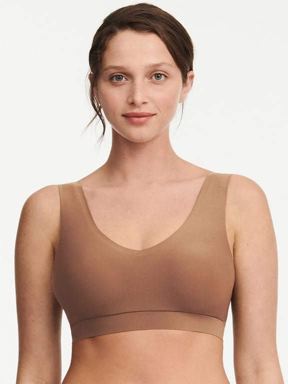Chantelle | SoftStretch - SoftStretch Padded V-Neck Bra Cocoa Brown - 1