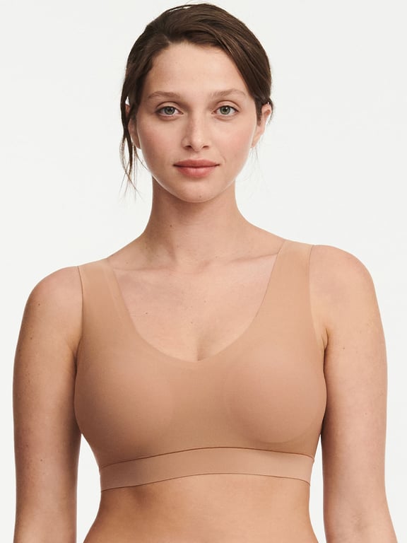 Chantelle 11G1 SoftStretch Padded Top with Lace - Nude Blush - Allure  Intimate Apparel