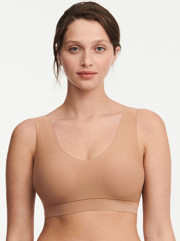 Chantelle | SoftStretch - SoftStretch Padded V-Neck Bra Coffee Latte - 1