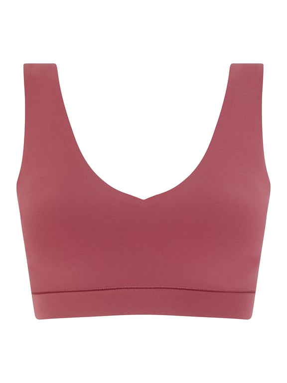 Softstretch | SOFTSTRETCH - Softstretch Padded V-Neck Bra Top Sepia - 2