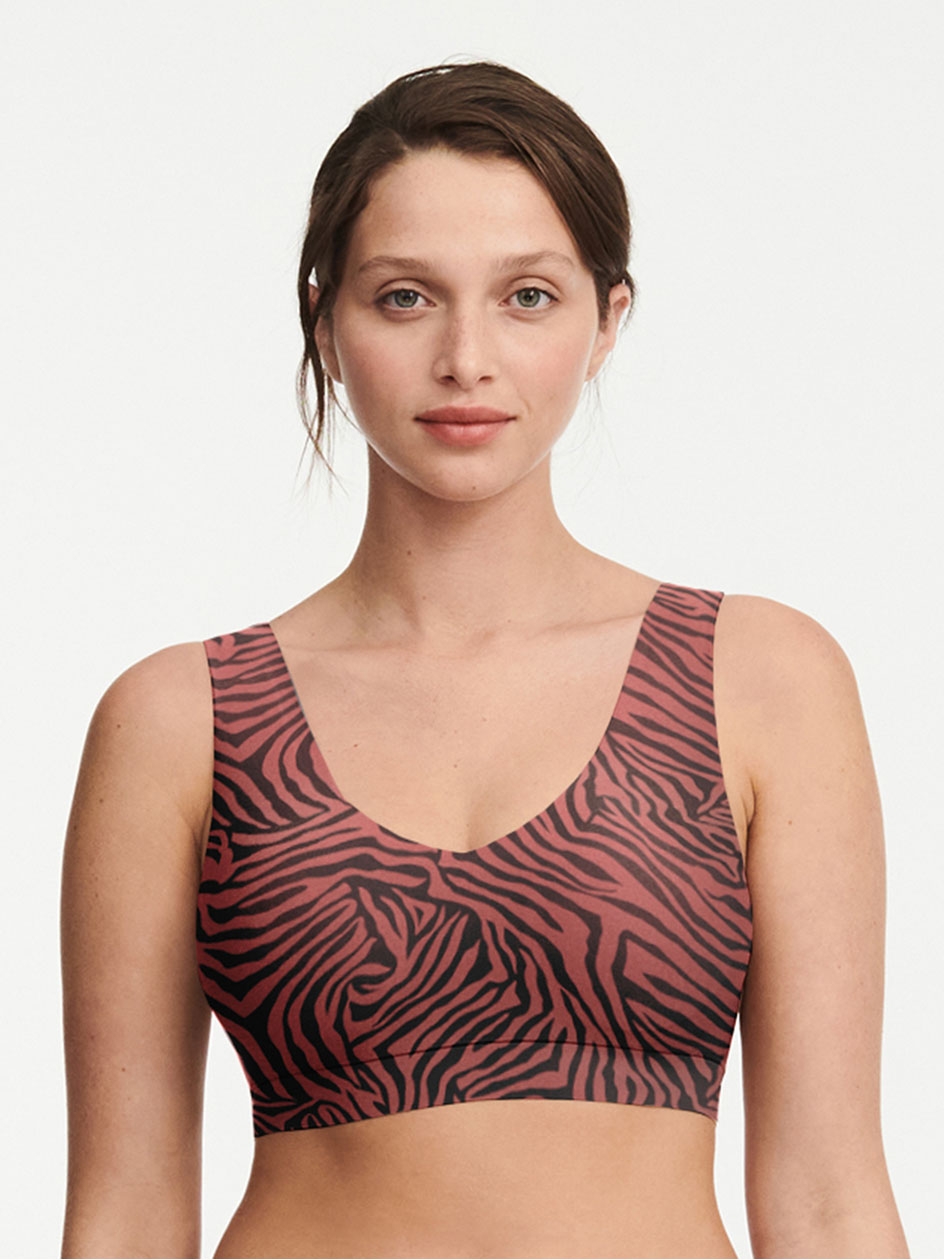 SoftStretch Padded V-Neck Bra Safari Chic