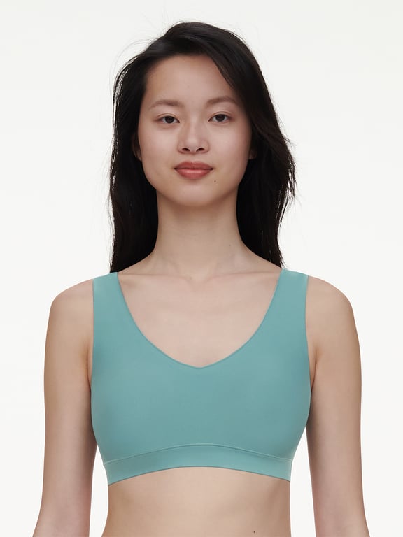 Softstretch Padded V-Neck Bra Top Peacock - 1