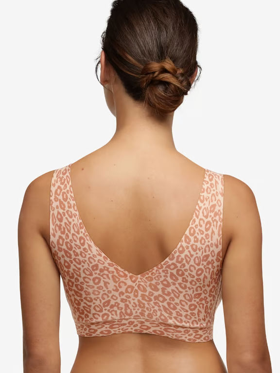 Chantelle | SoftStretch - SoftStretch Padded V-Neck Bra Natural Leopard - 2