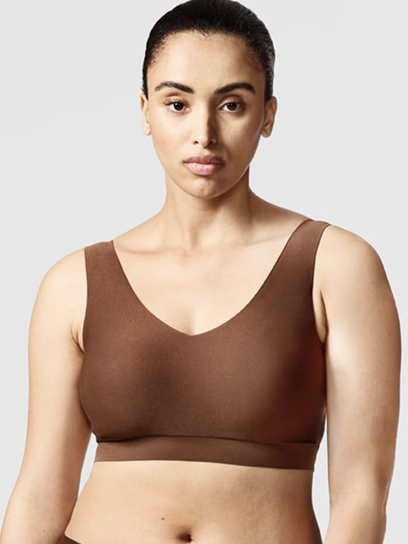 Chantelle | SoftStretch - SoftStretch Padded V-Neck Bra Nude Walnut - 1