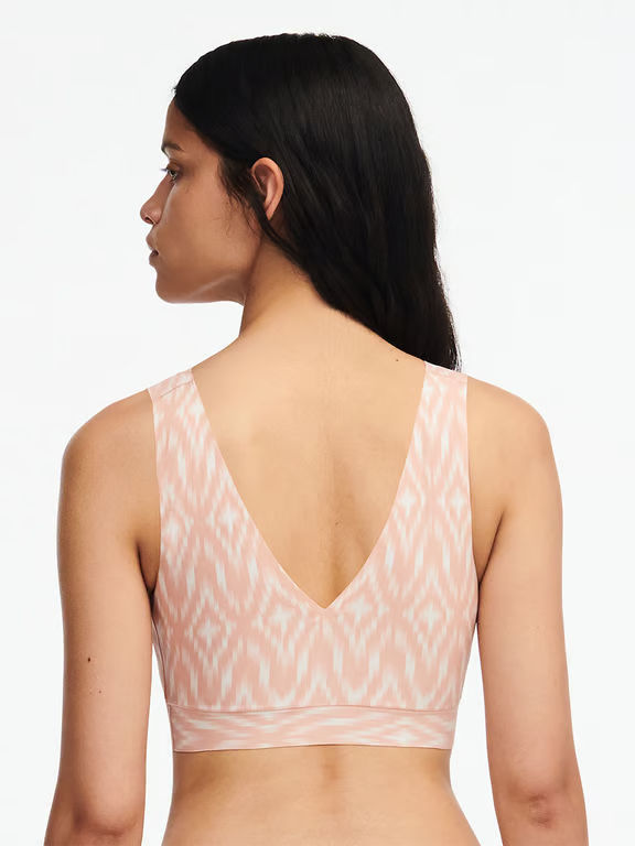 SoftStretch Padded V-Neck Bra Ikat Print - 2