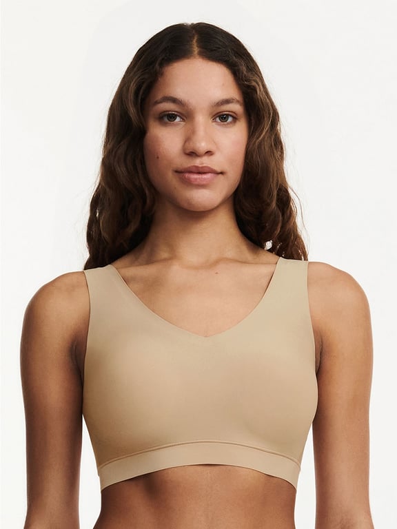 Chantelle | SoftStretch - SoftStretch Padded V-Neck Bra Nude Sand - 1