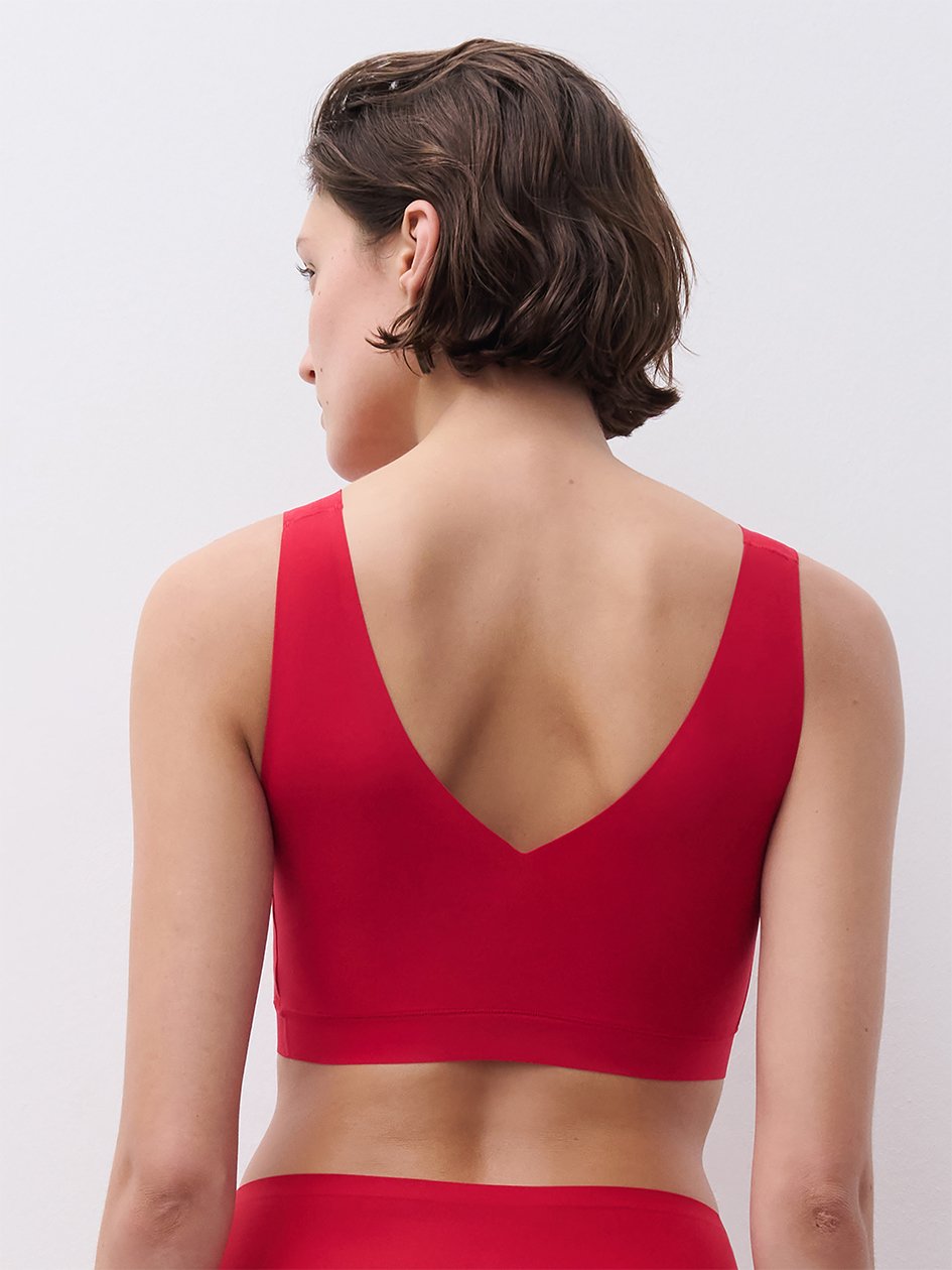 SoftStretch Padded V-Neck Bra Poppy - 2