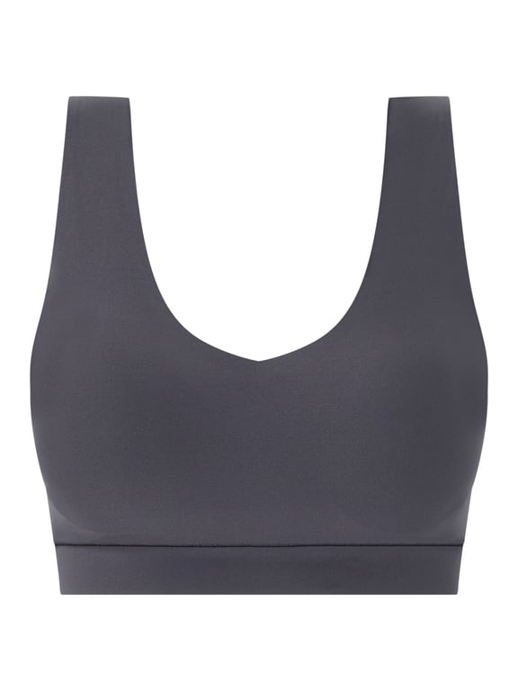 Softstretch | SOFTSTRETCH - Softstretch Padded V-Neck Bra Top Carbon - 2