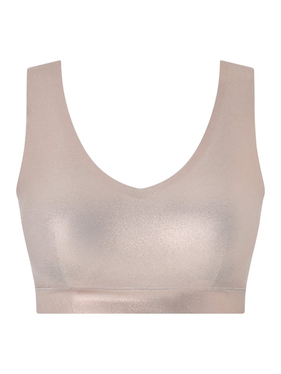 Softstretch | SOFTSTRETCH - Softstretch Padded V-Neck Bra Top Golden Glow - 2