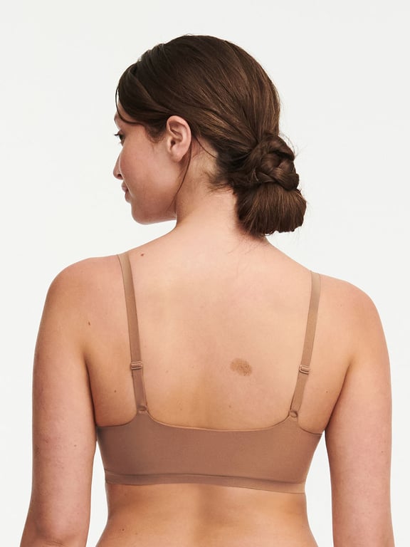 Chantelle | SoftStretch - SoftStretch Scoop Padded Bralette Cocoa Brown - 2