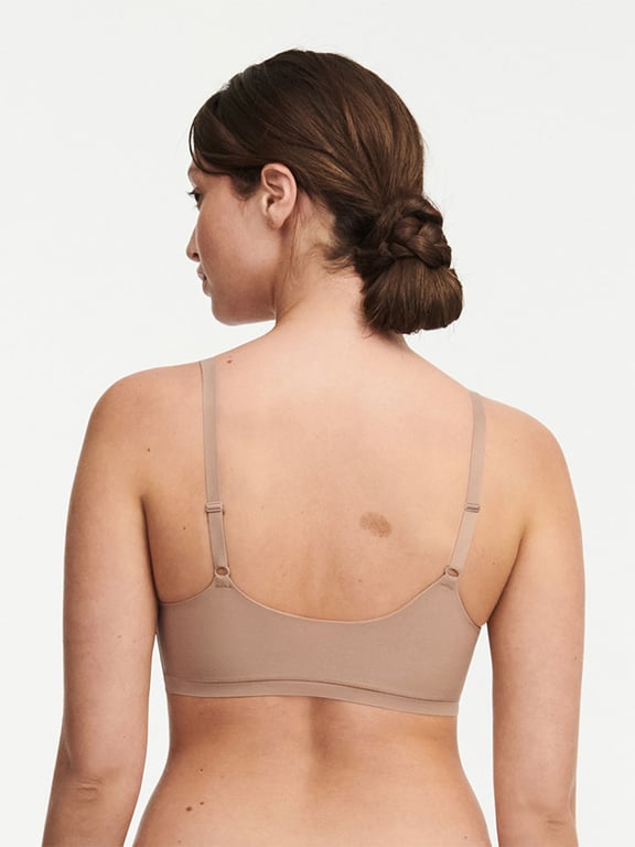 SoftStretch Scoop Padded Bralette Coffee Latte - 1