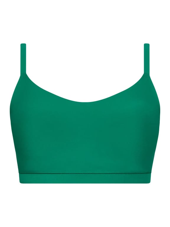 Softstretch Scoop Padded Bralette Racing Green - 2