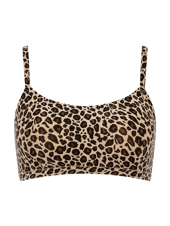 Chantelle | SoftStretch - SoftStretch Scoop Bralette Leopard Nude - 2
