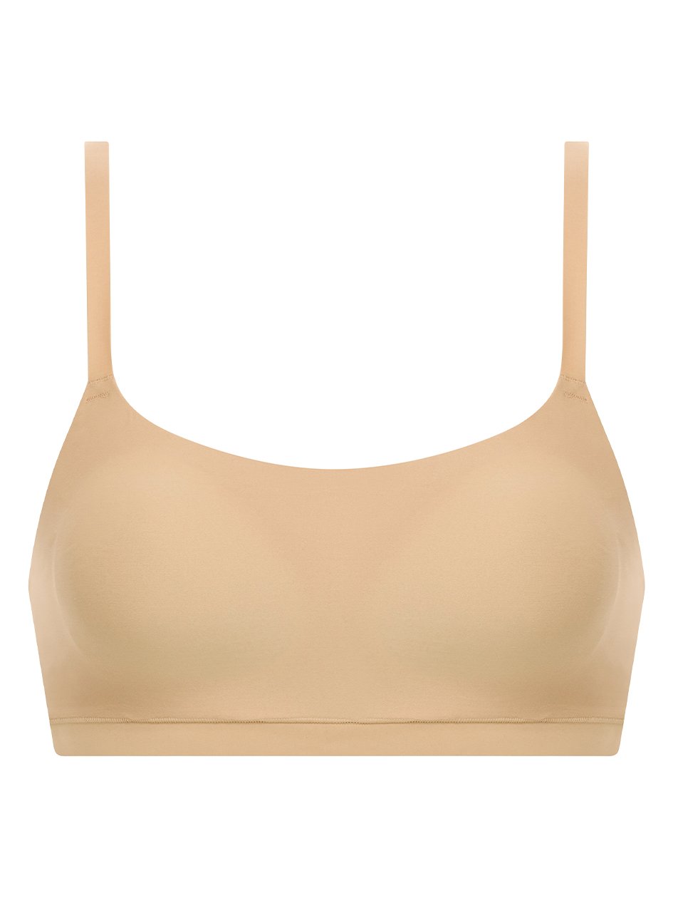 SoftStretch Scoop Padded Bralette Nude Sand - 1