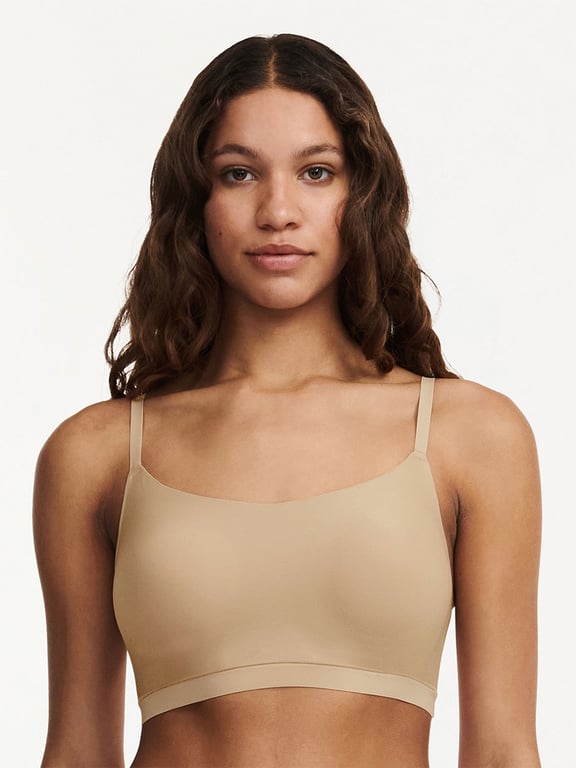 SoftStretch Scoop Padded Bralette Nude Sand - 0