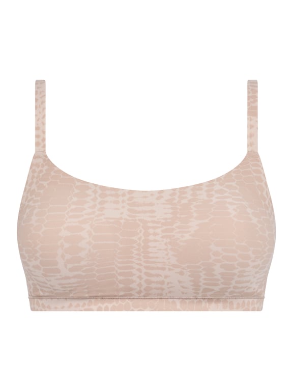 Softstretch | SOFTSTRETCH - Softstretch Scoop Padded Bralette Light Snake Print - 2