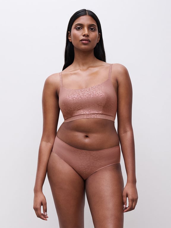 Softstretch Scoop Padded Bralette Pink Leo Shimmer - 6