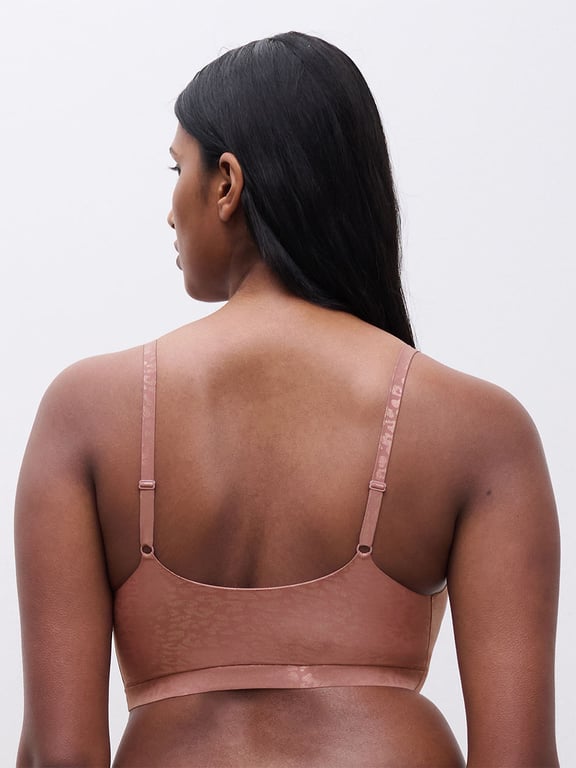 Softstretch Scoop Padded Bralette Pink Leo Shimmer - 4