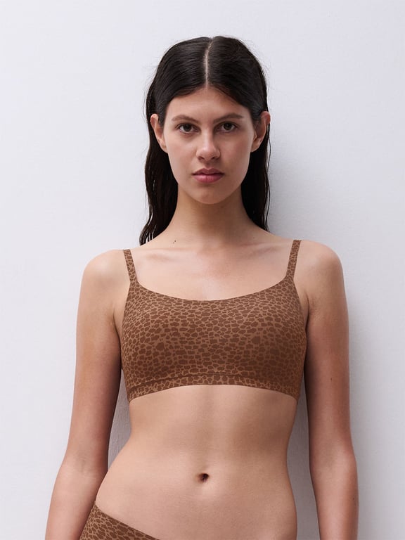 Softstretch Scoop Padded Bralette Wild Brown - 0