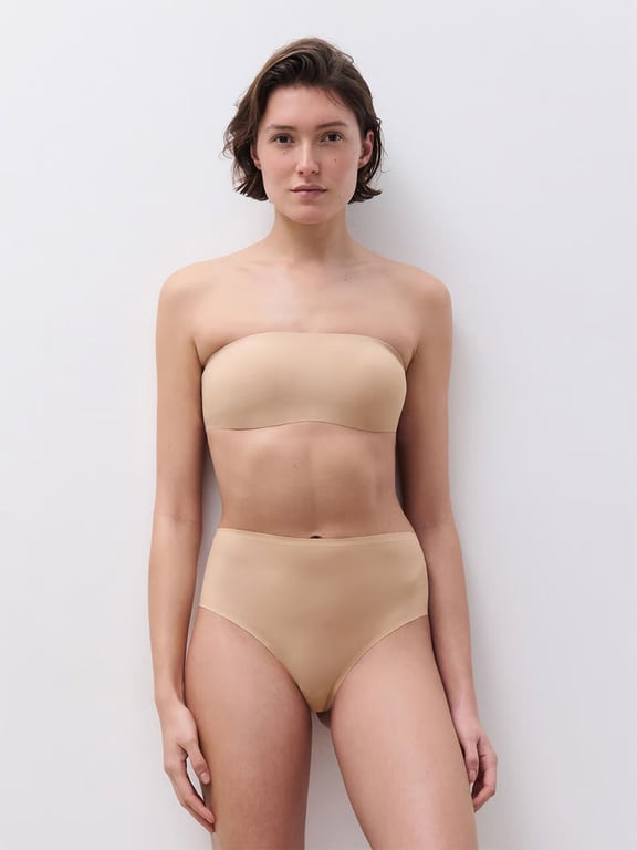 SoftStretch Padded Bandeau Nude Sand - 3