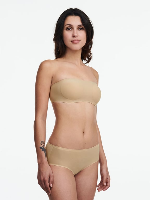 SoftStretch Padded Bandeau Nude Sand - 1