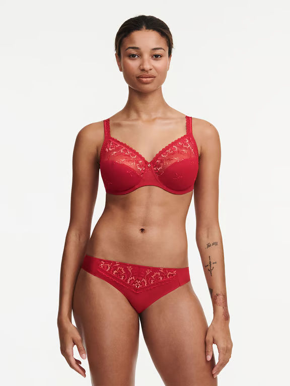Every Curve Full Coverage Unlined Bra Scarlet/Peach - 4