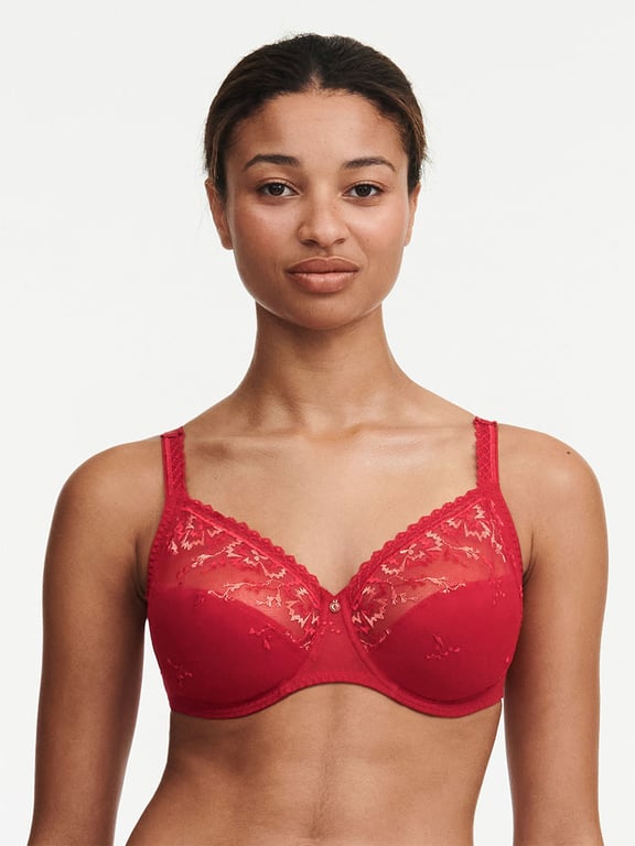 Every Curve Full Coverage Unlined Bra Scarlet/Peach - 1