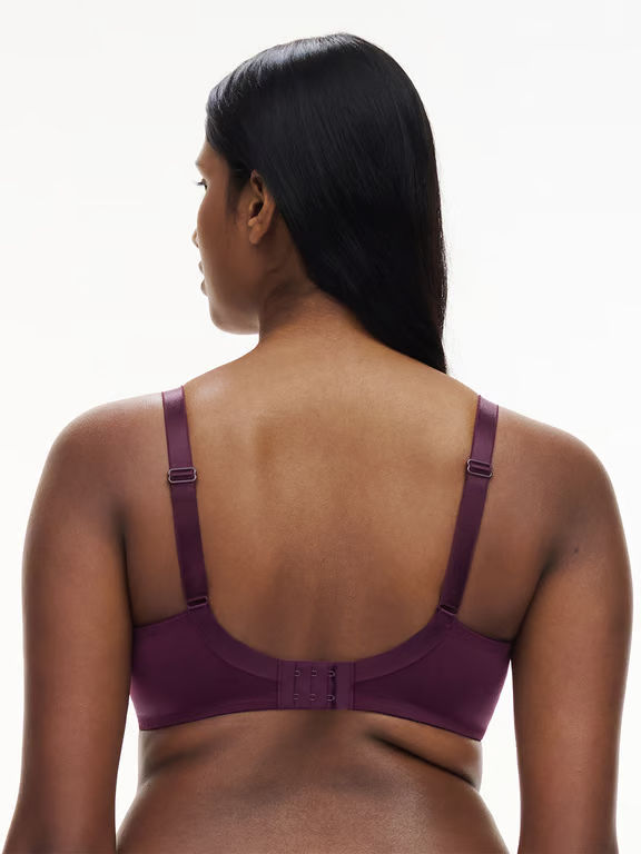 Every Curve Lace Full Coverage Wireless Bra Aubergine Shades - 2