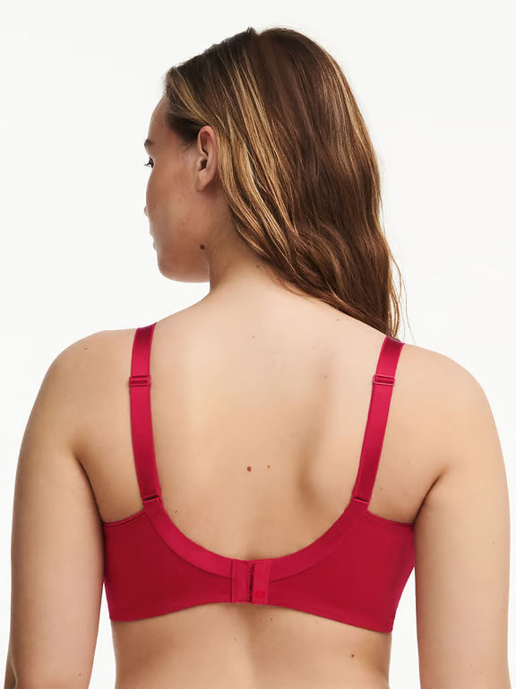 Every Curve Full Coverage Wireless Bra Scarlet/Peach - 1