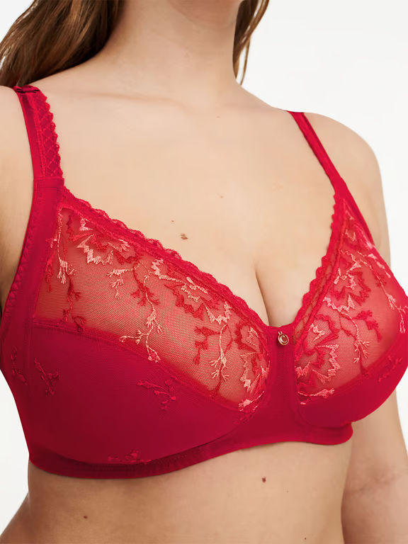 Every Curve Full Coverage Wireless Bra Scarlet/Peach - 2