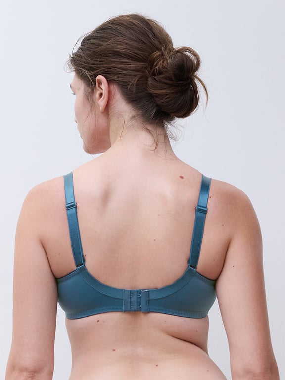 Chantelle | EVERY CURVE - Every Curve Lace Full Coverage Wireless Bra Jeans Blue Shades - 2