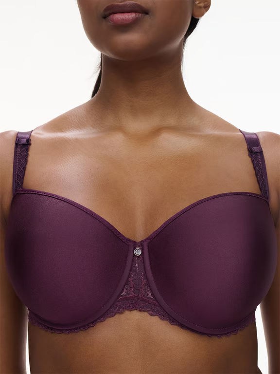 Every Curve Smooth Custom Fit Demi T-Shirt Bra Aubergine Shades - 3