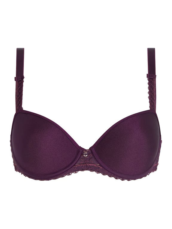 Every Curve Smooth Custom Fit Demi T-Shirt Bra Aubergine Shades - 1