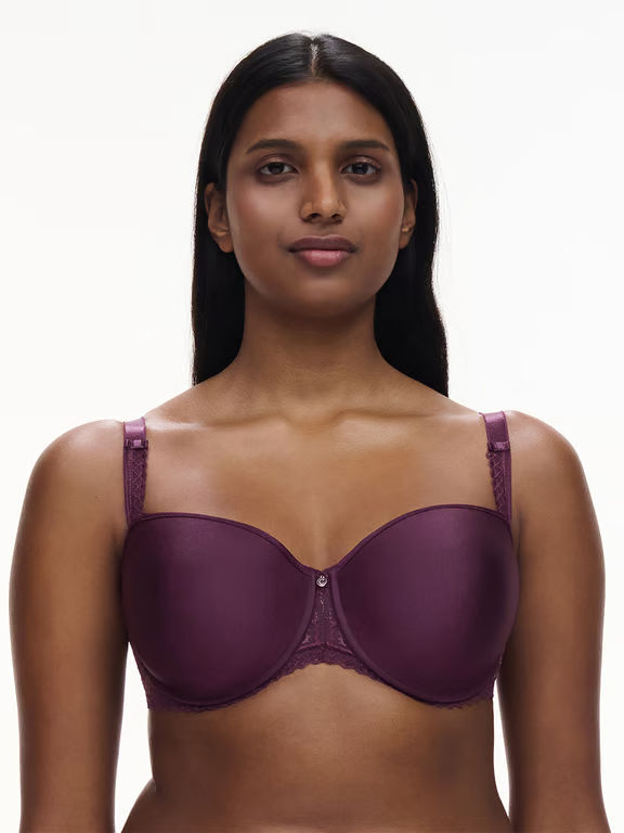 Every Curve Smooth Custom Fit Demi T-Shirt Bra Aubergine Shades - 0