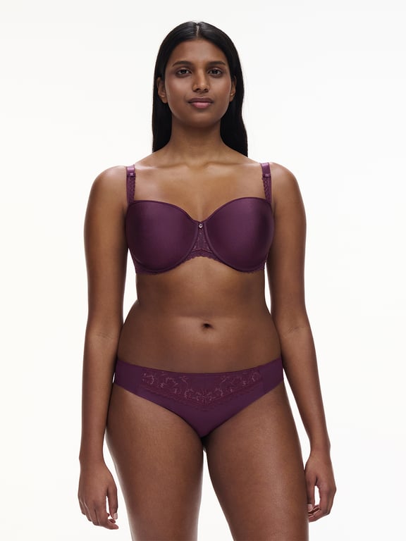 Every Curve Smooth Custom Fit Demi T-Shirt Bra Aubergine Shades - 4