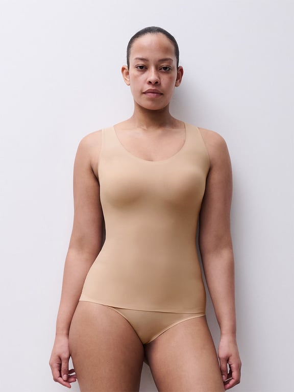 Softstretch | SoftStretch - Softstretch Padded Tank Top Nude Sand - 1