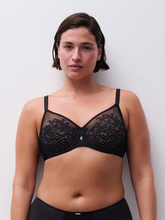 Maris Lace Full Coverage Unlined Bra Black - 2