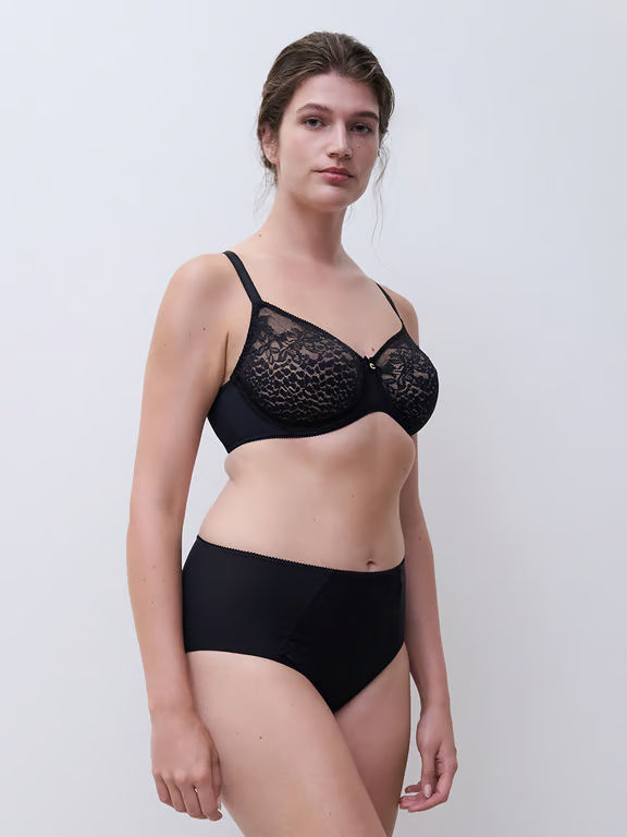 Maris Lace Full Coverage Unlined Bra Black - 4