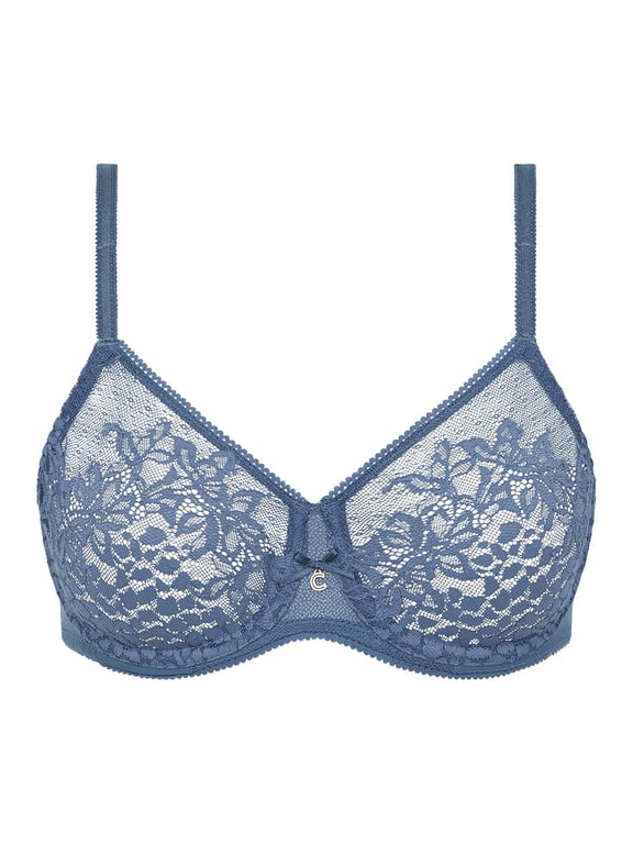 Chantelle | MARIS - Maris Lace Full Coverage Unlined Bra Storm Blue - 2