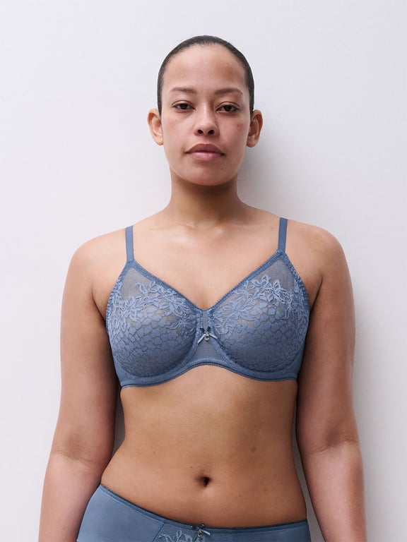Chantelle | MARIS - Maris Lace Full Coverage Unlined Bra Storm Blue - 1