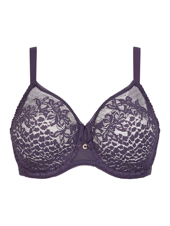 Maris Lace Full Coverage Unlined Bra Fatal Violet - 1