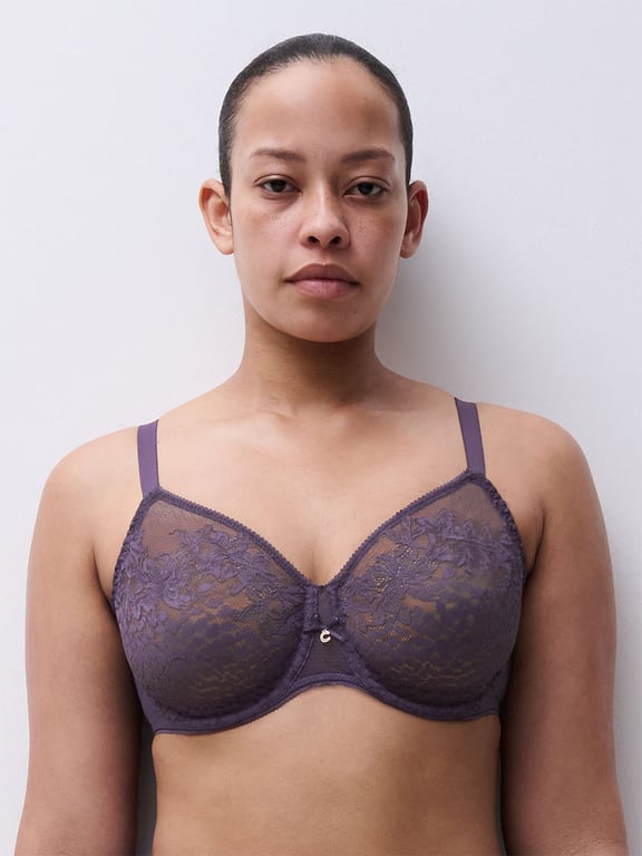 Maris Lace Full Coverage Unlined Bra Fatal Violet - 2