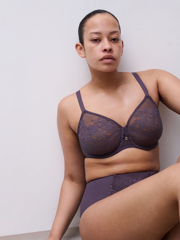 Maris Lace Full Coverage Unlined Bra Fatal Violet - 0