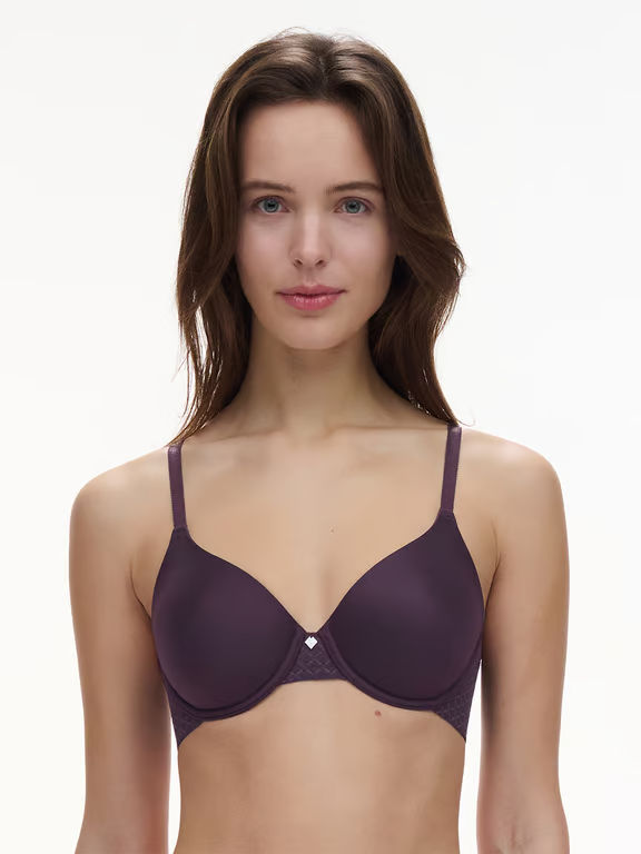 Norah Chic Comfort Flex T-Shirt Bra Aubergine - 0