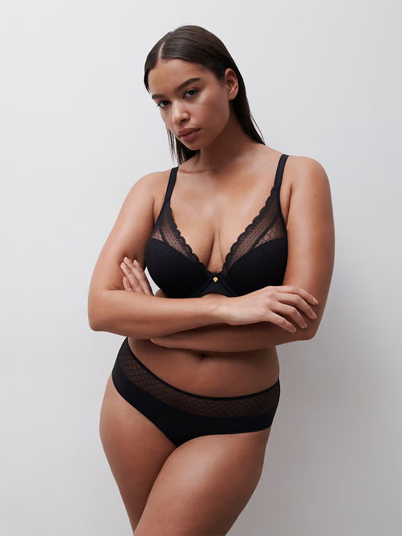 Norah Chic Plunge T-Shirt Bra Black - 6