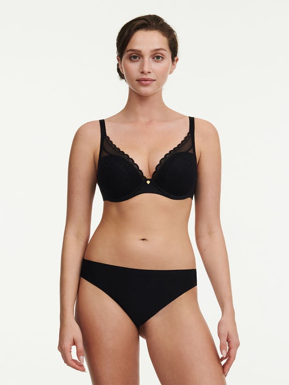 Norah Chic Plunge T-Shirt Bra Black - 6