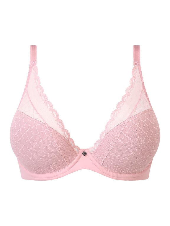 Chantelle | Norah Chic - Norah Chic Plunge T-Shirt Bra Rose Sable - 2